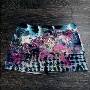 Colorful Graphic Dance Shorts